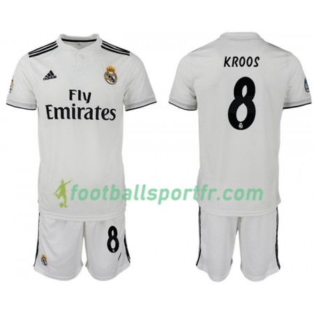 Tenue Real Madrid KROOS 8 Enfant Domicile 2018-2019 Maillot de Foot